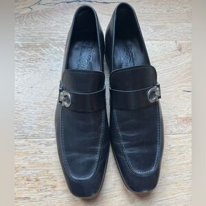 Ferragamo Gancini Loafers men’s sz 10.5 black Good Cond Price Firm!